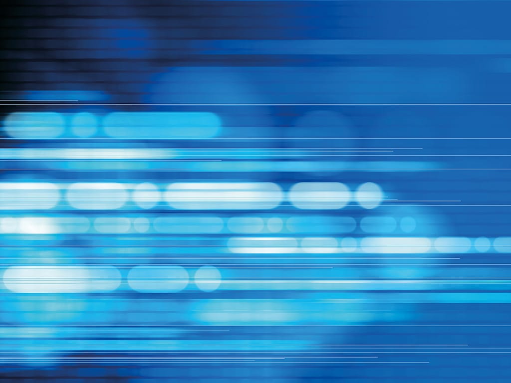 Digitally,Generated,Image,Of,Blue,Light,And,Stripes,Moving,Fast