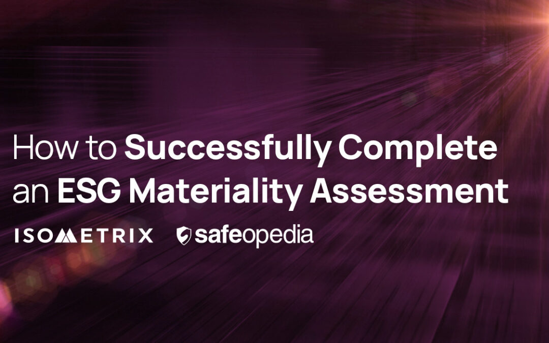 Webinar: How to successfully complete an ESG materiality assessment
